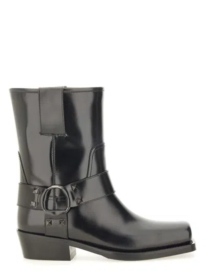 Valentino Garavani Women's Boot Rockstud In Black