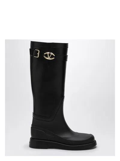 VALENTINO GARAVANI WOMEN'S BOOT VLOGO THE BOLD EDITION BLACK | SIZE 37 | 5W2S0JH7HEX