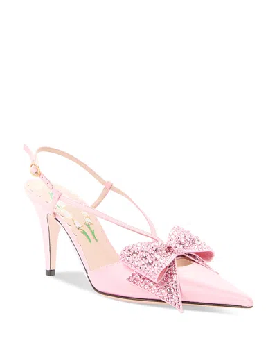 Valentino Garavani Women's Bow Slingback Pumps In Pink