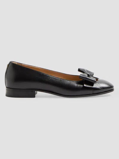 Valentino Garavani Women's Bowow Kidskin Ballerinas In Black