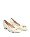 Valentino Bowow Pumps In Ivory