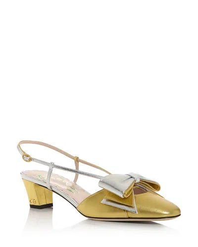 VALENTINO GARAVANI WOMEN'S BOWOW SLINGBACK PUMPS