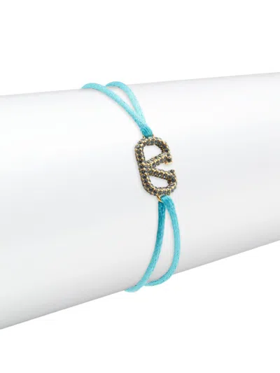 Valentino Garavani Women's Brass & Swarovski Crystal Pull-string Bracelet