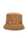 Valentino Fashionable Women's Bucket Hat For Fw24 Season In Cammello