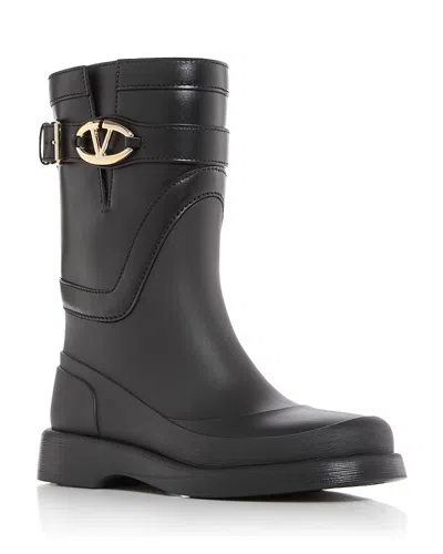 Valentino Garavani Rain Boots With Vlogo, The Bold Edition In Black