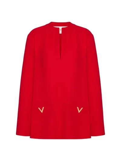 Valentino Women's Cady Couture Top In Red