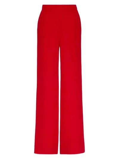 Valentino Women's Cady Couture Trousers In Red