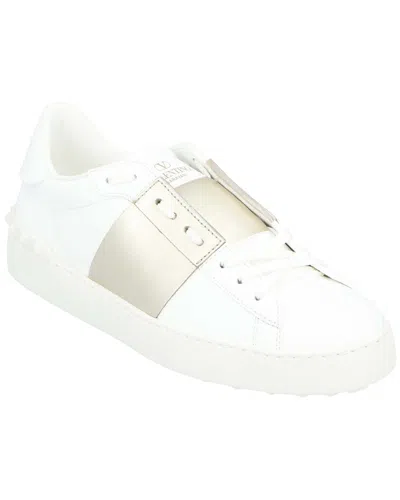 Valentino Garavani Valentino Women's Calfskin Leather Open Sneaker In White