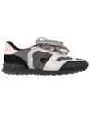 Valentino Women's Calfskin Leather Rock Runner Camo Sneaker (authentic Pre-  Loved) In Multi