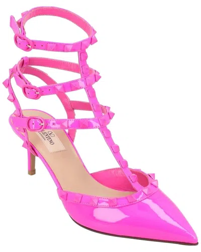 Pre-owned Valentino Garavani Valentino Women's Calfskin Open Pump (authentic Pre-loved) In Pink
