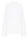Valentino White Compact Popeline Cotton Shirt