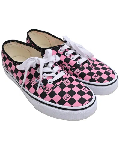 Pre-owned Valentino Garavani Valentino Women's Canvas X Vans Vlogo Checkerboard-print Sneaker (authentic  Pre-loved)