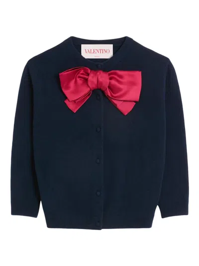 Valentino Women's Cardigan With Bow In Multi