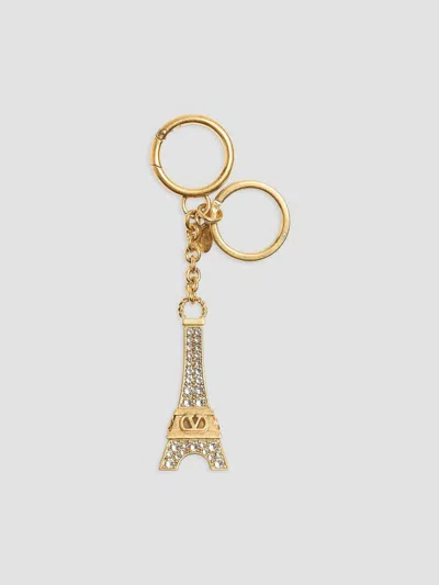 Valentino Garavani Women's Chez Bag Charm With Key Ring In Antique Brass
