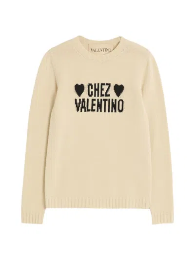 Valentino Women's Chez Sweater In Neutral