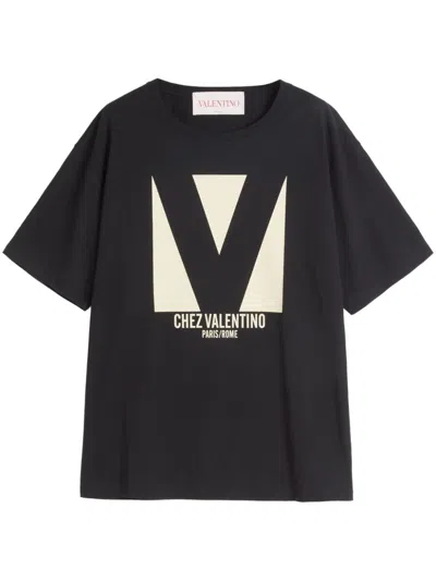 VALENTINO VALENTINO WOMEN CHEZ VALENTINO COTTON T-SHIRT