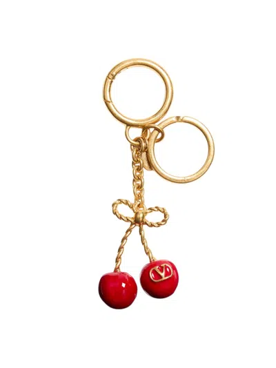 Valentino Garavani Women's Chez Valentino Metal And Enamel Bag Charm With Key Ring