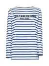 Valentino Long Sleeve Cotton T-shirt With Striped Pattern