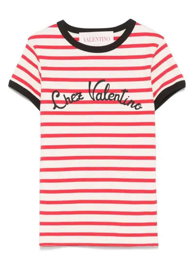 VALENTINO WOMEN'S CHEZSTRIPED T-SHIRT