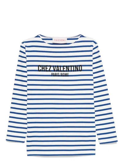VALENTINO WOMEN'S CHEZSTRIPED T-SHIRT