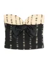 Valentino Printed Strapless Silk Chiffon Top In Multi