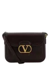 Valentino Women's Chocolate Leather 9to5 Shoulder Bag