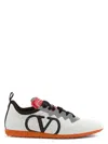 Valentino Chromathon Low-top Sneakers In Perforated Leather In Multicolour