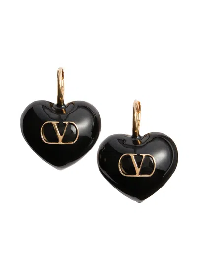 Valentino Garavani Women's Coeur Royal Earrings In Metal And Enamel In Multi