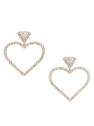 Valentino Garavani Women's Coeur Royal Metal & Swarovski Crystal Drop Earrings In Gold