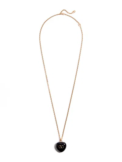 Valentino Garavani Women's Coeur Royal Necklace In Metal And Enamel In Multi