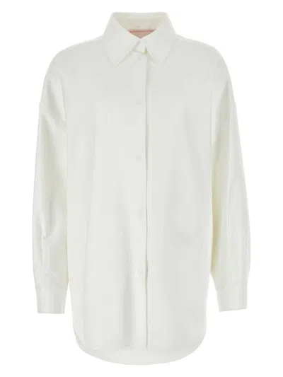 VALENTINO WOMEN'S COTTON BLEND OVERSIZE SHIRT