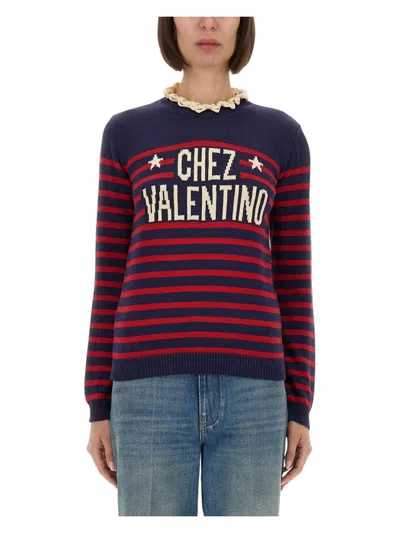 VALENTINO WOMEN'S COTTON JERSEY | SIZE SMALL | 7B3KC67D9KE COLOR BP3