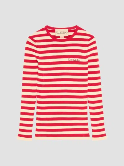 Valentino Women's Cotton Sweater In Red