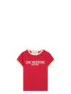 Valentino Crew Neck Cotton Jersey T-shirt With Contrasting Trims