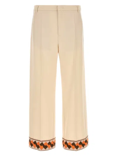 VALENTINO WOMEN'S CREAM WOOL PANT