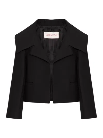 Valentino Women's Crepe Couture Jacket In Black