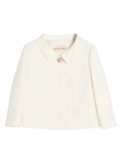 Valentino Women's Crepe Couture Jacket In White