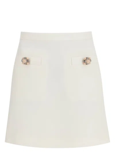 VALENTINO WOMEN'S CREPE COUTURE MINI SKIRT