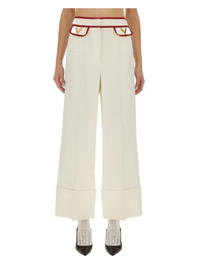 VALENTINO WOMEN'S CREPE COUTURE PANTS