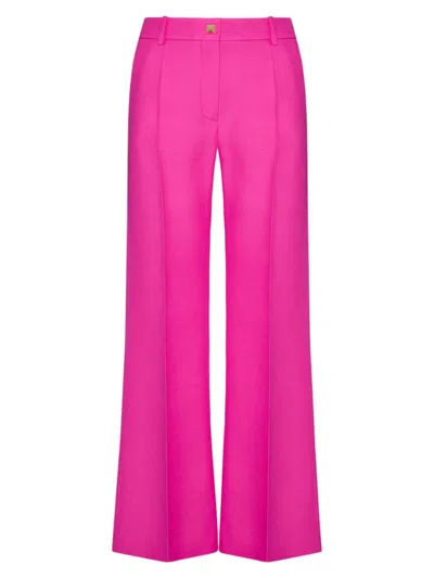 Valentino Women's Crepe Couture Pants In Pink