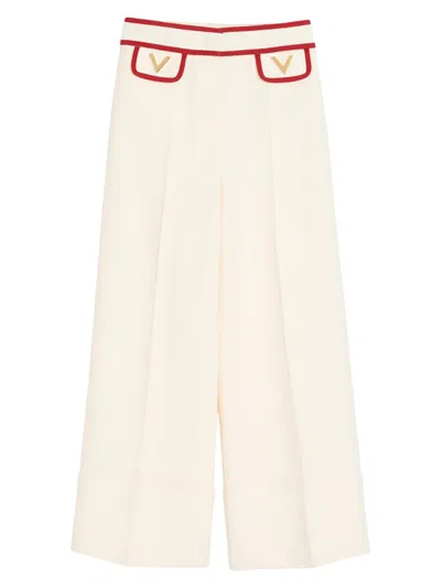 Valentino Women's Crepe Couture Pants In Neutral