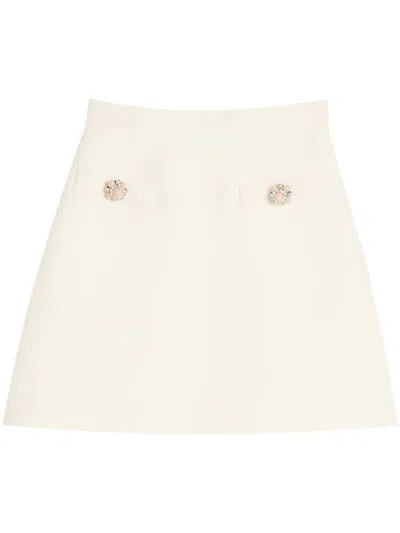 Valentino Women Crepe Couture Skirt In Neutral