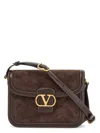 Valentino Women's Dark Leather And Suede 9to5 Bag