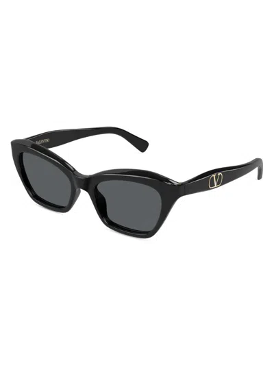 Valentino Women's Dauphin 52mm Cat-eye Sunglasses In Black
