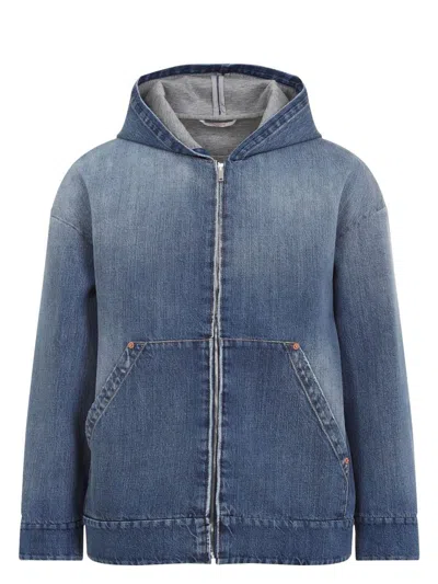 Valentino Garavani Denim Jacket In Blue