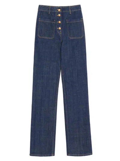 Valentino Women's Denim Jeans In Blue