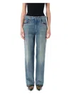 Valentino Women's Denim Pants In Medium Blue