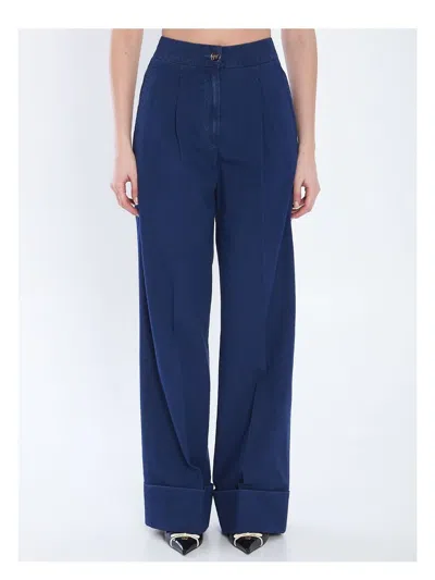 VALENTINO WOMEN'S DENIM TROUSERS