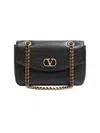 Valentino Garavani Women's Djuna Medium Chain Shoulder Bag In Nappa Leather In Black