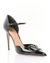 Valentino Signature Patent Leather Pump In Black